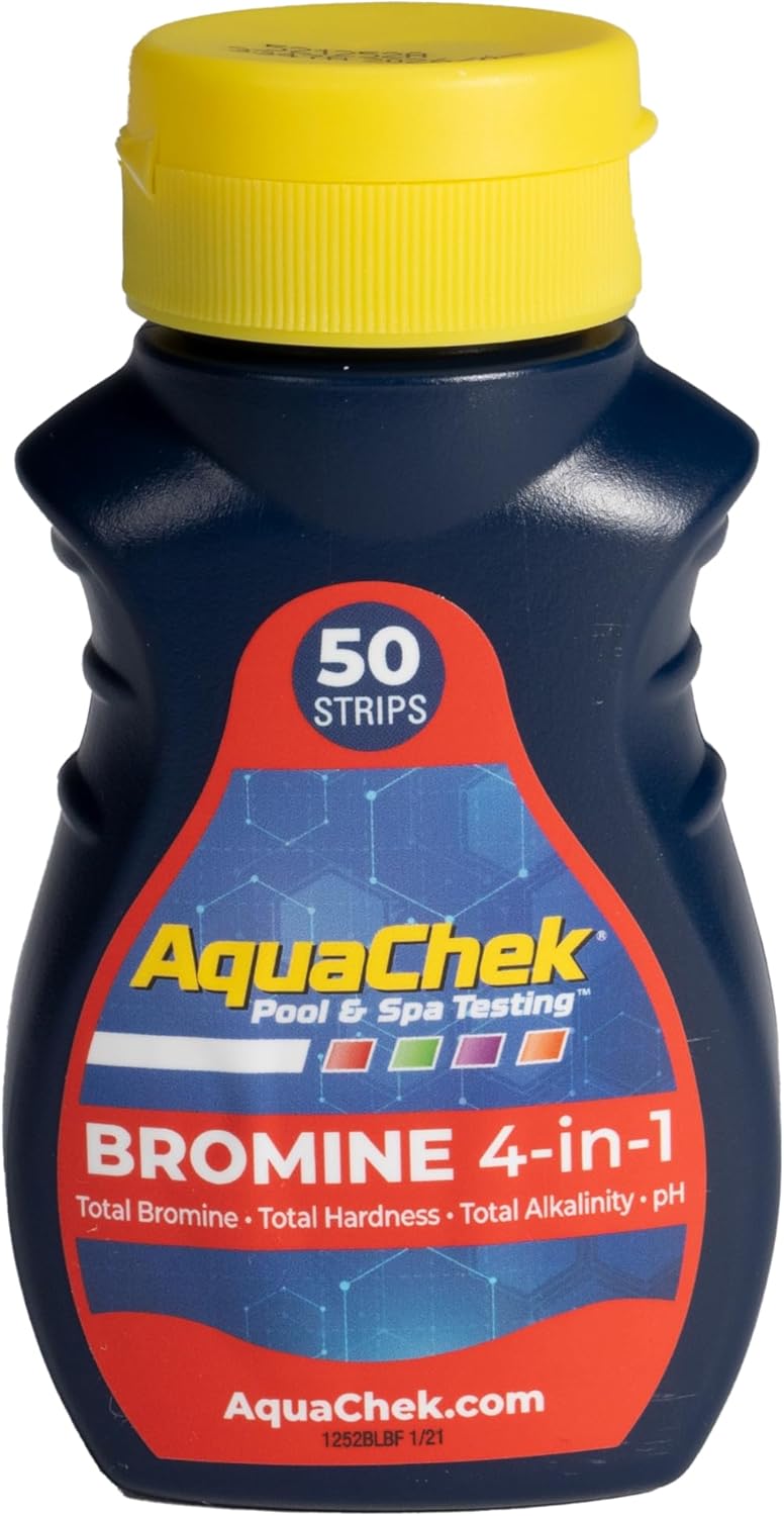 AQUACHEK Red 4-in-1 Bromine 50-Count Test Strips